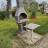 Camino per barbecue in giardino 