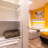 Poltrona letto con scaffalatura